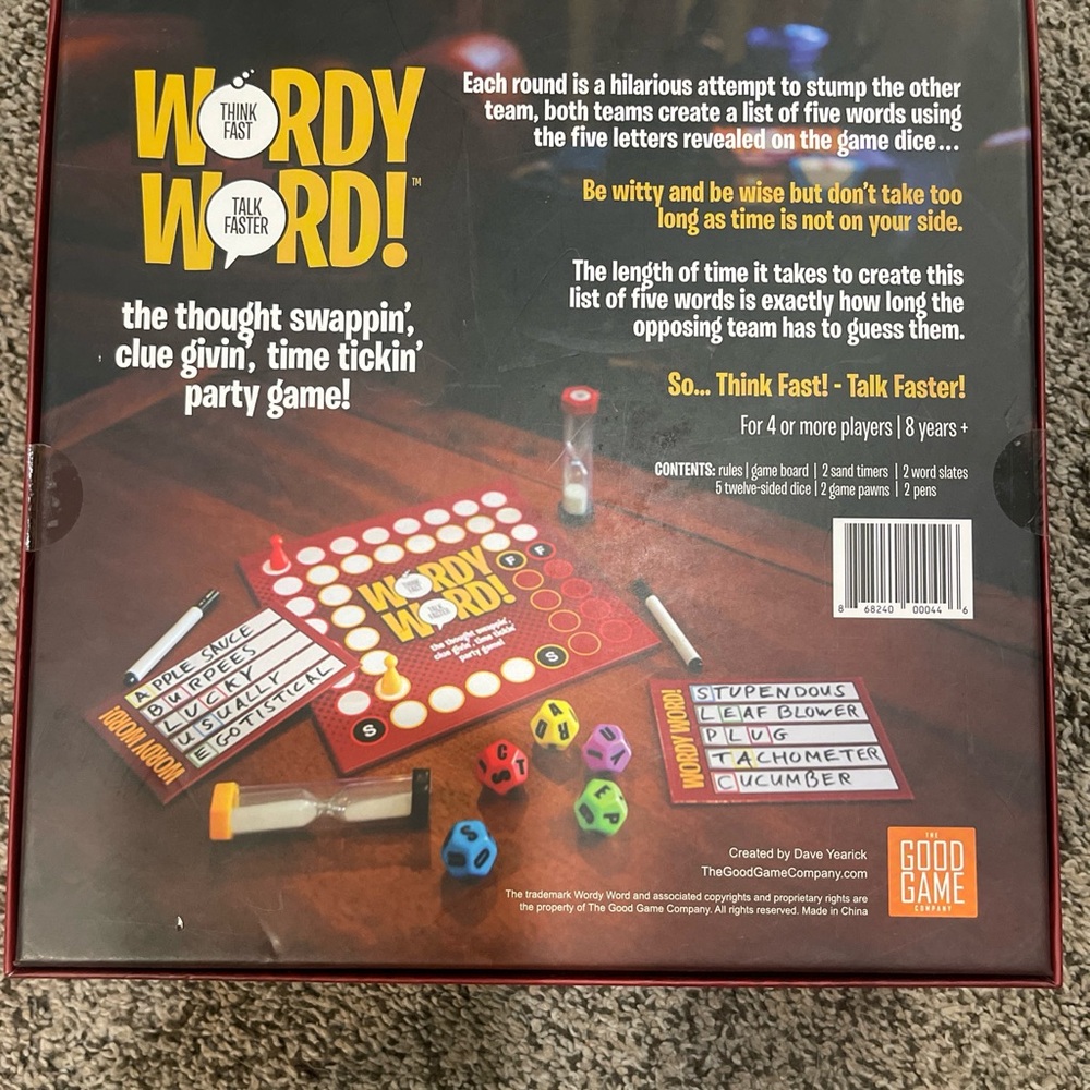 NEW Wordy Word Board Game - Picture 2 of 2
